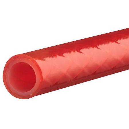 D.O.T. Reinforced Nylon Tubing - Red - 0.251 ID X 3/8 X OD X 5 Ft. L